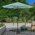 Pure Garden 9-Foot Outdoor Umbrella, Dusty Green 50-LG1041B